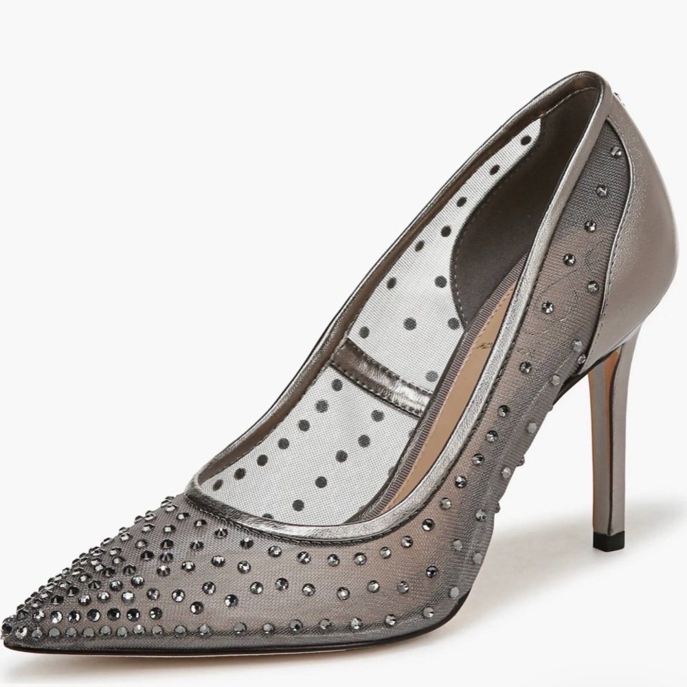 Sam Edelman Hazel Mesh Pointed Toe Heels - Picture 10 of 12